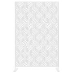 Paravent - acier peint - modulaire - design �l�gant - int�rieur / ext�rieur - blanc