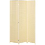 Paravent en bois homcom 3 panneaux 135 x 180 cm séparateur de pièce closion de séparation pliable pour ... Paravent en bois homcom 3 panneaux 135 x 180 cm séparateur de pièce closion de séparation pliable pour ...