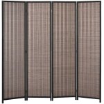 Paravent en bois homcom 4 panneaux 180 x 180 cm séparateur de pièce closion de séparation pliable pour ... Paravent en bois homcom 4 panneaux 180 x 180 cm séparateur de pièce closion de séparation pliable pour ...