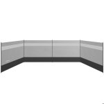 Paravent de camping - outsunny - portable pliable - avec sac de transport et poteaux en acier - 725 x ...