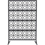 Paravent ext�rieur m�tal 120�180cm avec piedsbrise?vue d�coratif autoportantcloison de jardin�cran de ...