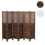 Paravent hwc - a84 ornements 170x245cm brun