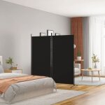 Paravent intérieur / cloison de séparation - uu - 2 panneaux - noir 175x180 cm tissu cc27934494 Paravent intérieur / cloison de séparation - uu - 2 panneaux - noir 175x180 cm tissu cc27934494