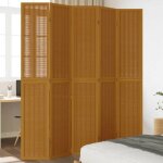 Paravent intérieur / cloison de séparation - uu - 5 panneaux - marron bois paulownia massif cc74838145 ... Paravent intérieur / cloison de séparation - uu - 5 panneaux - marron bois paulownia massif cc74838145 ...
