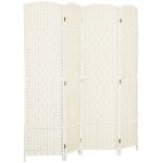 Paravent intérieur - homcom - 4 panneaux - pliable - pour salon chambre à coucher maison - 180 x 180 ... Paravent intérieur - homcom - 4 panneaux - pliable - pour salon chambre à coucher maison - 180 x 180 ...