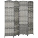 Paravent intrieur - homcom - 4 panneaux - pliable - pour salon chambre  coucher maison - 180 x 180 ...