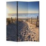 Paravent intrieur - lumasoul - separateur de pieces  deux cts - 3 pices - 172x135 cm - plage 2