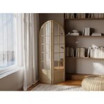 Paravent miroir en bois de pin effet patiné - 2 pans - l. 96 x h. 180 cm - naturel - kediri Paravent miroir en bois de pin effet patiné - 2 pans - l. 96 x h. 180 cm - naturel - kediri