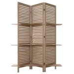 Paravent tiam 3 étagères bois h170cm - atmosphera createur dinterieur Paravent tiam 3 étagères bois h170cm - atmosphera createur dinterieur