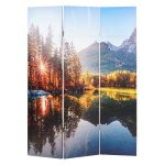 Paravent - lac forestier - 04 0008060 - isolation phonique - 180 x 122 cm - pliable et décoratif Paravent - lac forestier - 04 0008060 - isolation phonique - 180 x 122 cm - pliable et décoratif