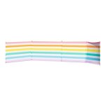 Paravent de plage - marbueno summer - 480x80 cm - rayures color�es - 5 b�tons en acier - polyester - ...