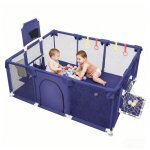 Parc bebe 180x120x66 cm vivolilvgrande pliable parc pour b�b�avec barrieres / filets / balle oc�anique ...