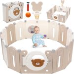 Parc bb pliableparc bebe modulable 143x143x64cmrglable avec panier de basket basket - ball et planche ...