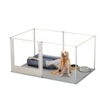 Parc chien int�rieur grande taille enclos pour chien en acrylique hauteur 80cm grand caisse de mise bas ...