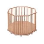 Parc octogonal basile vernis naturel