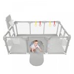 Parc de s�curit� pour b�b� - mipan - cl�ture b�b� avec balles oc�anique + 4 poign�es - 180 * 120 * 66cm ...