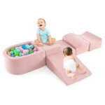Parcours de motricit� b�b� - dreamade - 5pcs - piscine � balles - housse lavable - blocs de construction ...