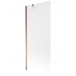 Pare - baignoire fixe silla - 80x150 cm - paroi de baignoire bronze