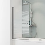 Schulte pare - baignoire 70x130 cm paroi de baignoire pliant rabattable réversible verre 5 mm bandes ... Schulte pare - baignoire 70x130 cm paroi de baignoire pliant rabattable réversible verre 5 mm bandes ...