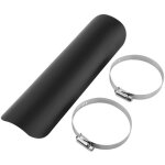 Pare - chaleur �chappement moto bouclier thermique pour silencieux et tuyau d�chappement (noir)