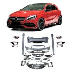 Pare - chocs avant arri�re bas de caisse calandre look a45 amg pour mercedes classe a w176 2012 � 2018 ...