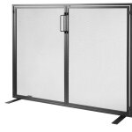 Pare - feu 1 panneau avec porte - duoku - 990 x 780 mm - pare - étincelles en maille fer robuste - clôture ... Pare - feu 1 panneau avec porte - duoku - 990 x 780 mm - pare - étincelles en maille fer robuste - clôture ...