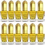 Parfum - el nabil - royal gold - extrait de parfum (huile) - lot 12 x 5 ml - unisexe sans alcool