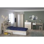 Parisot chambre enfant complte - tte de lit + lit + commode + armoire + bureau - contemporain - dcor ...