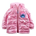 Doudoune - parka enfant fille rose brillante matelasse - disney lilo et stitch - taille 3  10 ans - ...