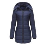 Parka femme vitata hiver ? manteau mi - long impermable chaud et confortable - bleu
