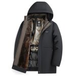 Parka hommeparka impermable coupe - vent avec capuche amovibleparka homme doublure en polaire dhiver ...