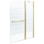 Paroi de bain douche tuapi 140 x 100 cm dor