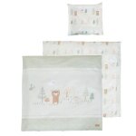 Parure de berceau réversible roba - woodland buddies - 100% coton - housse 80x80 + taie 35x40 - vert ... Parure de berceau réversible roba - woodland buddies - 100% coton - housse 80x80 + taie 35x40 - vert ...