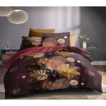 Parure de couette 3p louna 260 x 240 cm palm chic king size coton pur