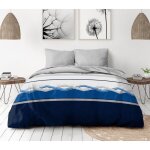 Parure de couette - ajjer - 220x240 cm - microfibre - toucher peau de p�che