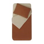 Parure de couette bicolore pour enfant rouge 75x120 cm