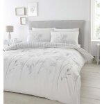 Parure de couette - catherine lansfield - bd / 51080 / w / dqs / wgy - floral - rversible - 200x200 ...