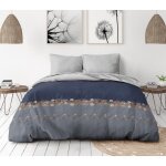 Parure de couette - cordeba - 140x200 cm - microfibre - toucher peau de p�che