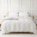 Parure de couette coton soulful - housse de couette 200x200 cm + 2 taie doreiller 65x65 cm - parure de ...