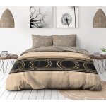 Parure de couette - denali - 220x240 cm - microfibre - toucher peau de p�che - fermeture zipper