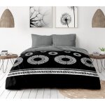 Parure de couette - fuji - 220x240 cm - microfibre - toucher peau de p�che