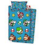 Parure de couette - 10xdiez - nw1038 - super mario bros - coton / polyester Parure de couette - 10xdiez - nw1038 - super mario bros - coton / polyester