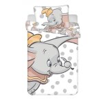 Parure de lit - dumbo - 100 x 135 cm - coton - housse de couette à zip - pois blanc Parure de lit - dumbo - 100 x 135 cm - coton - housse de couette à zip - pois blanc