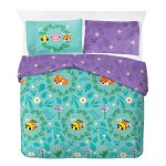 Parure de couette mickey mouse  rayures classique lit simple