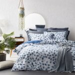 Parure de couette coton mildly - housse de couette 200x200 cm + 2 taie doreiller 65x65 cm - parure de ...