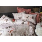 Parure de couette rversible 100% satin de coton peign / 82 fils / cm - malogra