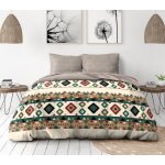 Parure de couette - vinincunca - 220x240 cm - microfibre - toucher peau de p�che