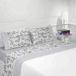 Parure drap de lit en coton flanelle 57 fils imprim� indico