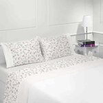 Parure drap de lit en coton flanelle 57 fils imprim mediterraneao
