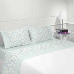 Parure drap plat coton flanelle marie
